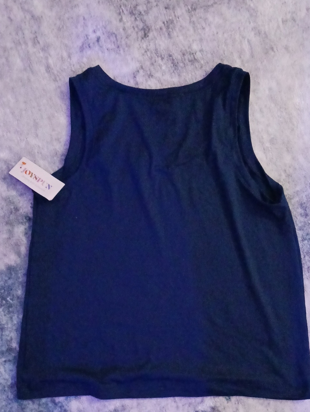Joyspun Sleepwear Tnak Top, Medium Navy - Picture 2 of 5